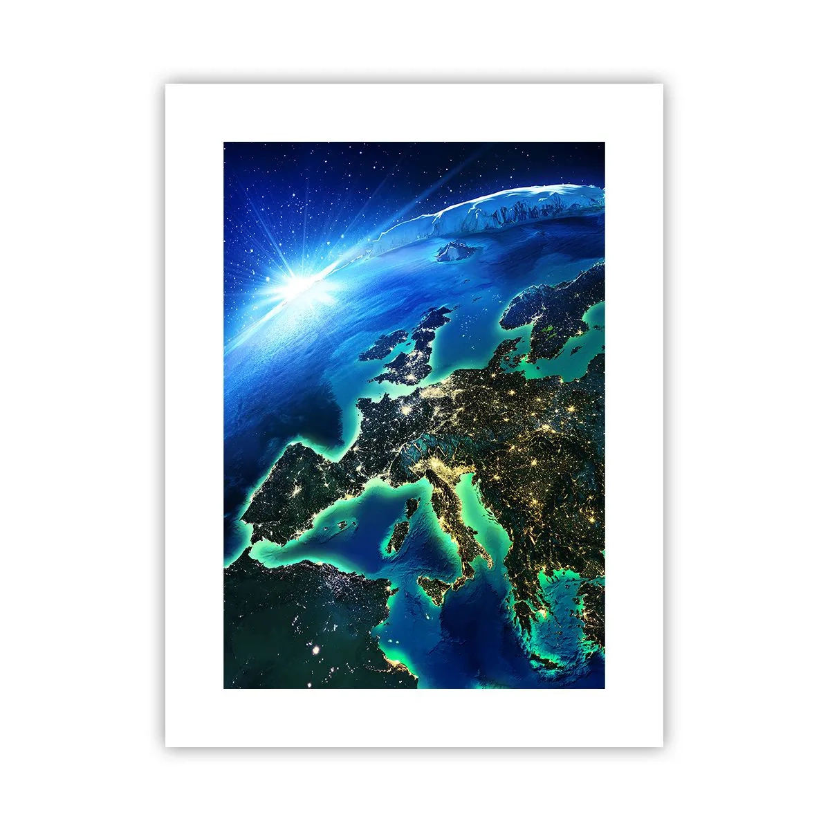 Affiche - Poster - Europe pétillante - 30x40 cm