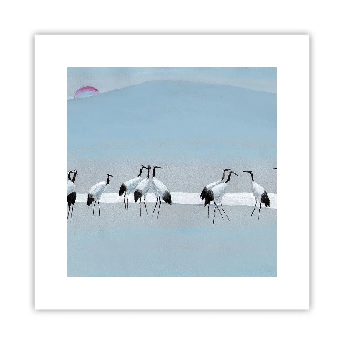 Affiche - Poster - Après une chaude journée - 30x30 cm