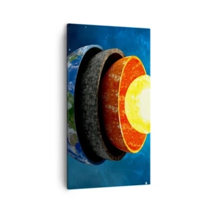 Impression sur toile - Image sur toile - Voyage au centre de la terre - 45x80 cm