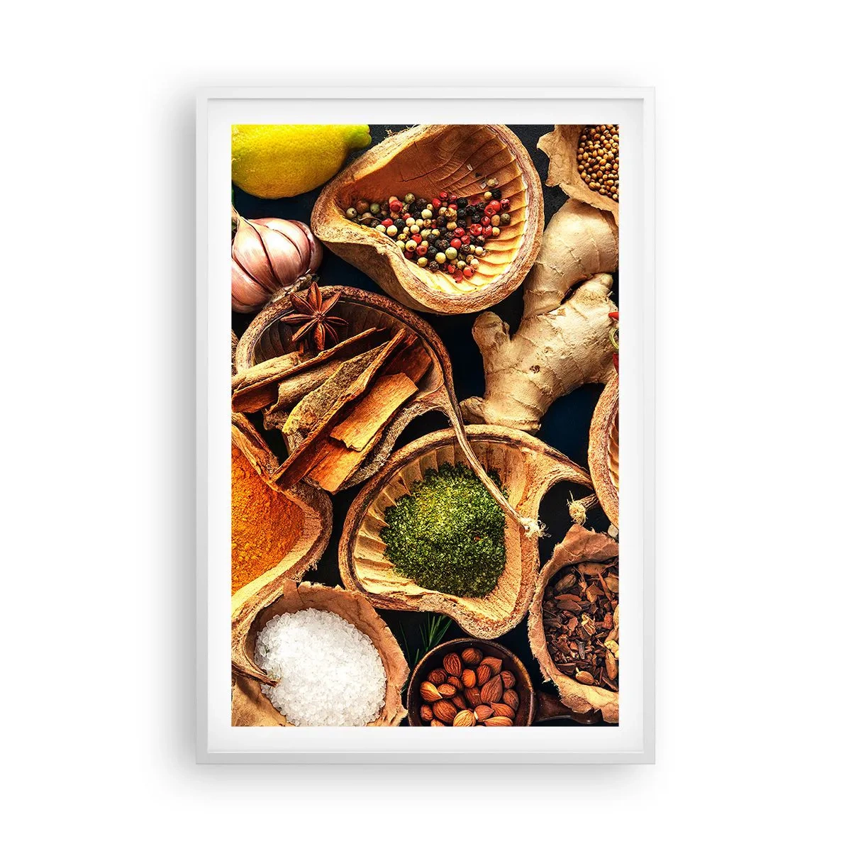 Affiche dans un cadre blanc - Poster - Prends ce que tu veux - 61x91 cm