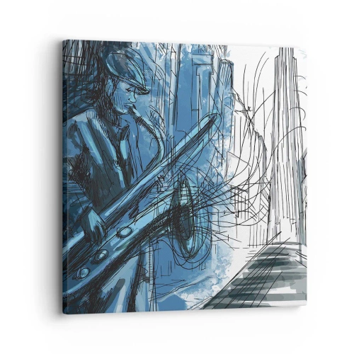 Impression sur toile - Image sur toile - Rhapsodie urbaine - 30x30 cm