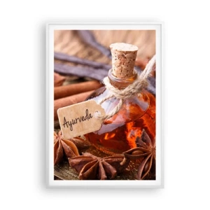 Affiche dans un cadre blanc - Poster - Vers l'unité du corps et de l'esprit - 70x100 cm