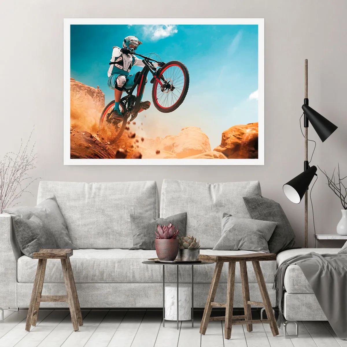 Affiche - Poster - Démon de la folie du vélo - 50x40 cm