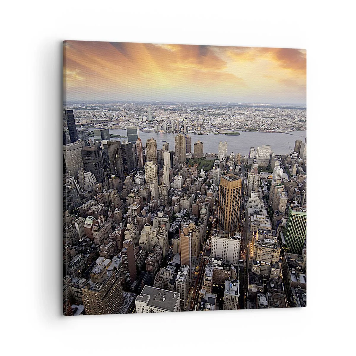 Impression sur toile - Image sur toile - Le cœur battant de notre époque - 50x50 cm