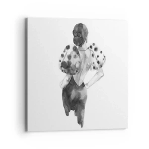 Impression sur toile - Image sur toile - Elle est passée juste à côté - 70x70 cm