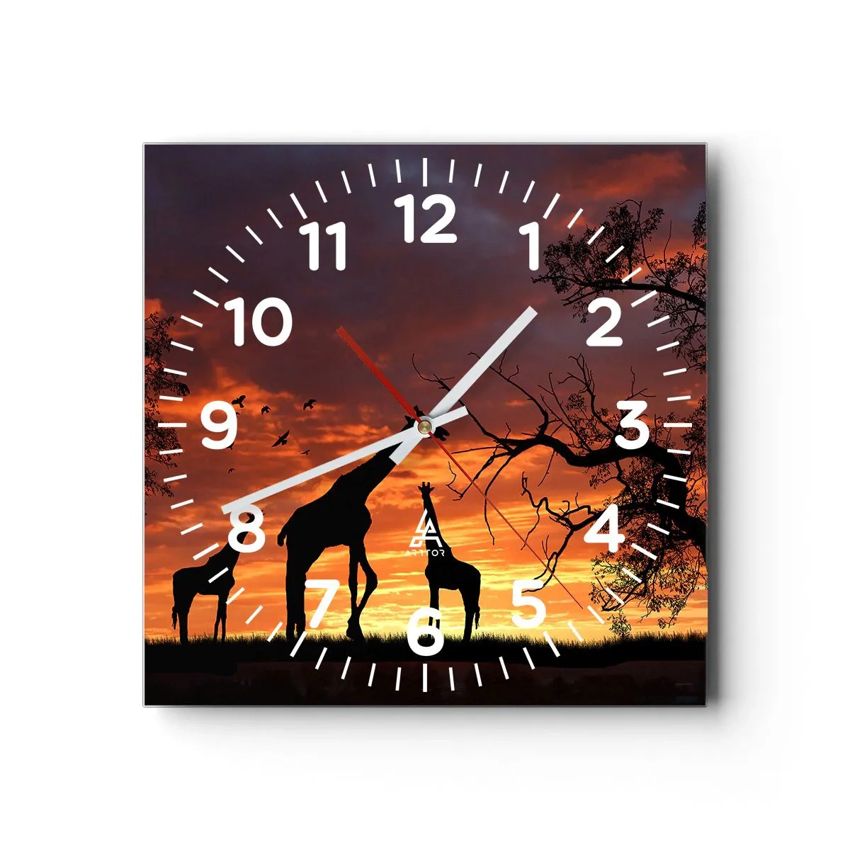 Horloge murale - Pendule murale - Un petit dîner avec vos proches - 40x40 cm