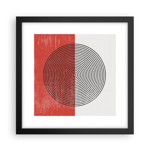 Affiche dans un cadre noir - Poster - Dans le mille - 30x30 cm