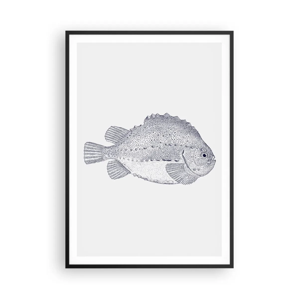 Affiche dans un cadre noir - Poster - Pour l'album du naturaliste - 70x100 cm