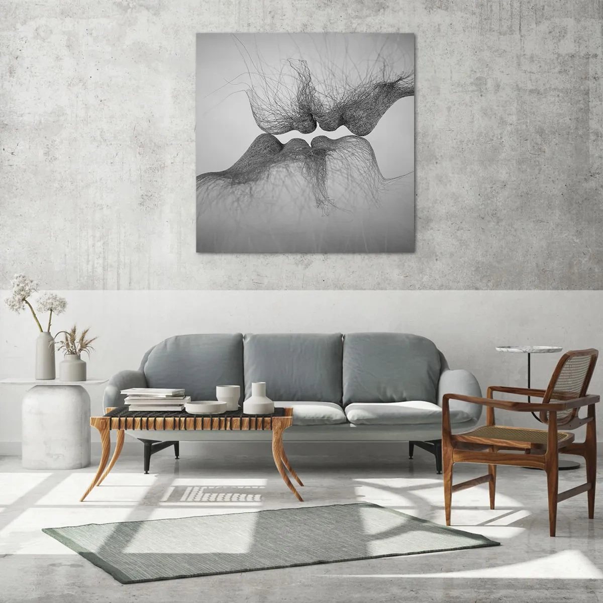 Impression sur verre - Image sur verre - La bise du vent - 70x70 cm