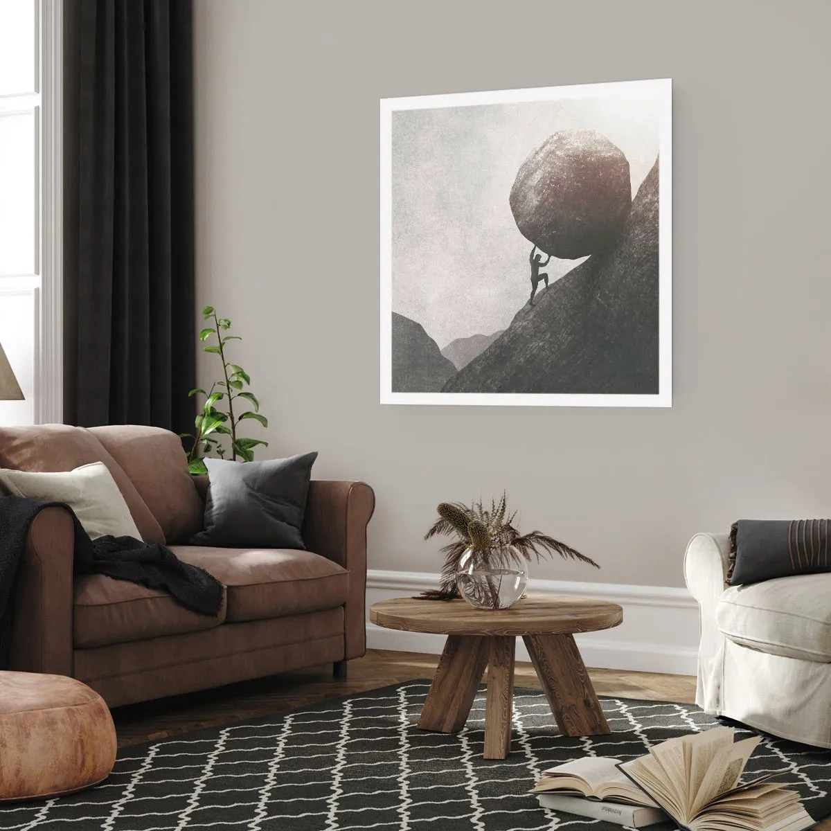 Affiche - Poster - Je crois contre tout espoir - 60x60 cm