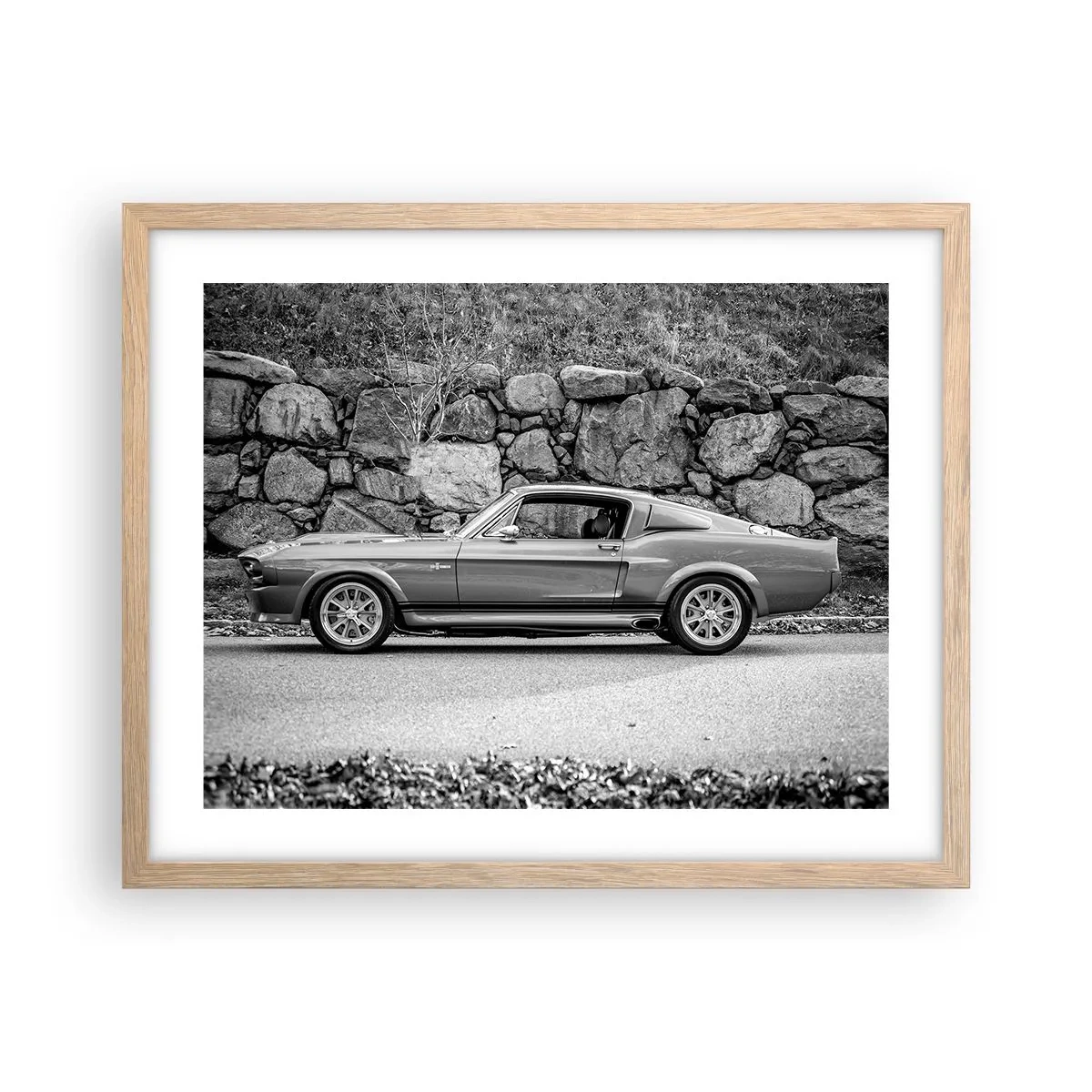 Affiche dans un chêne clair - Poster - Légende des années 60 - 50x40 cm