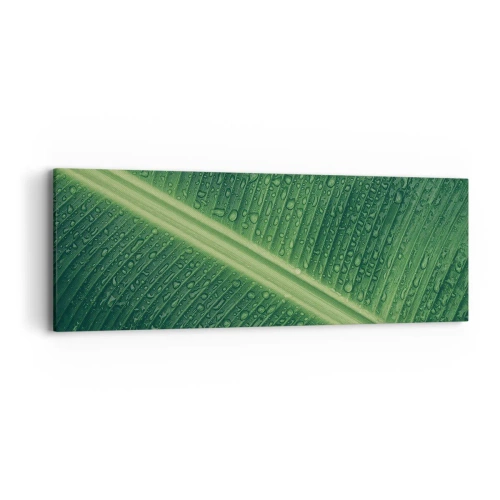 Impression sur toile - Image sur toile - Structure de vert - 90x30 cm