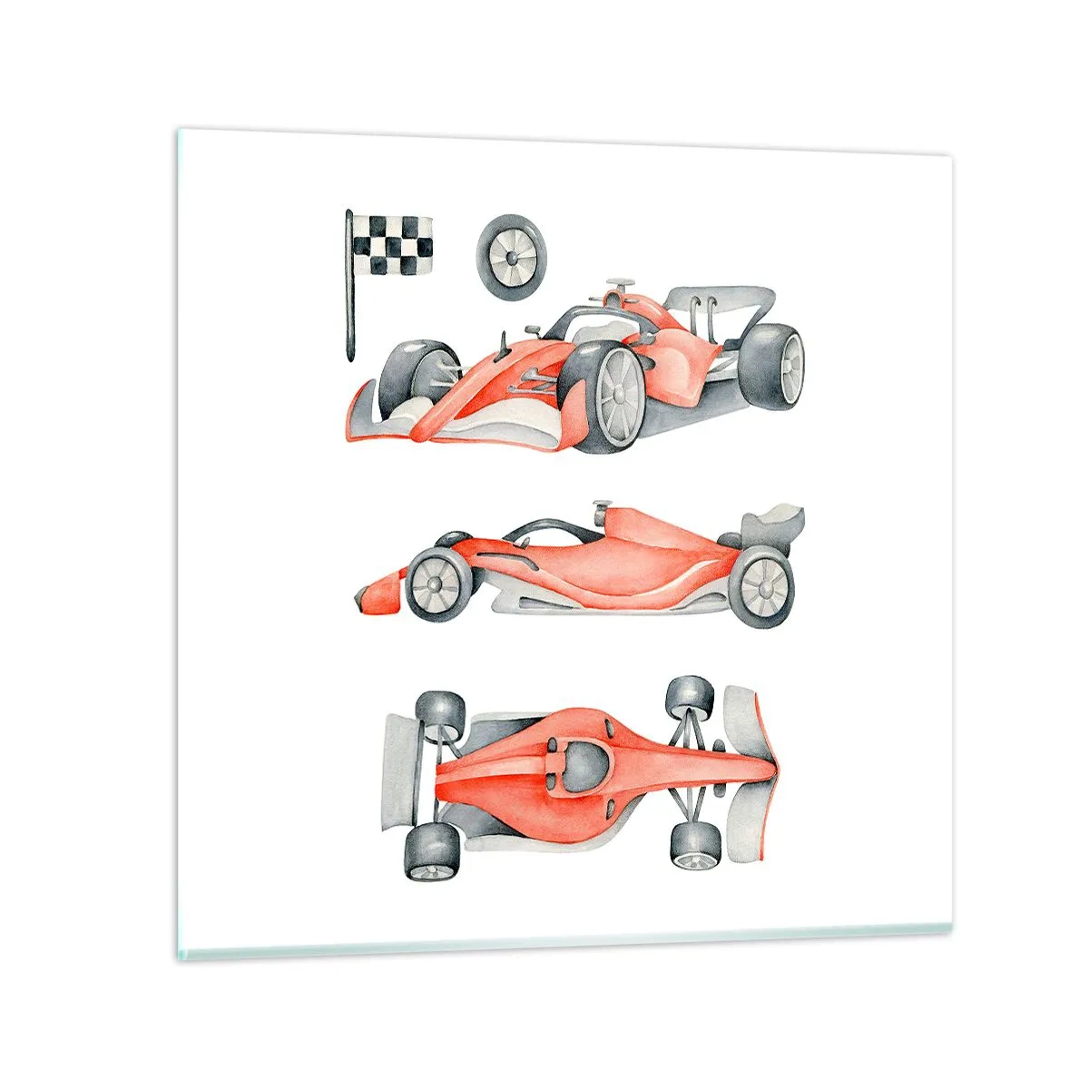 Impression sur verre - Image sur verre - poursuis ton rêve - 30x30 cm