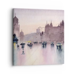 Impression sur toile - Image sur toile - Dans une brume pluvieuse - 30x30 cm