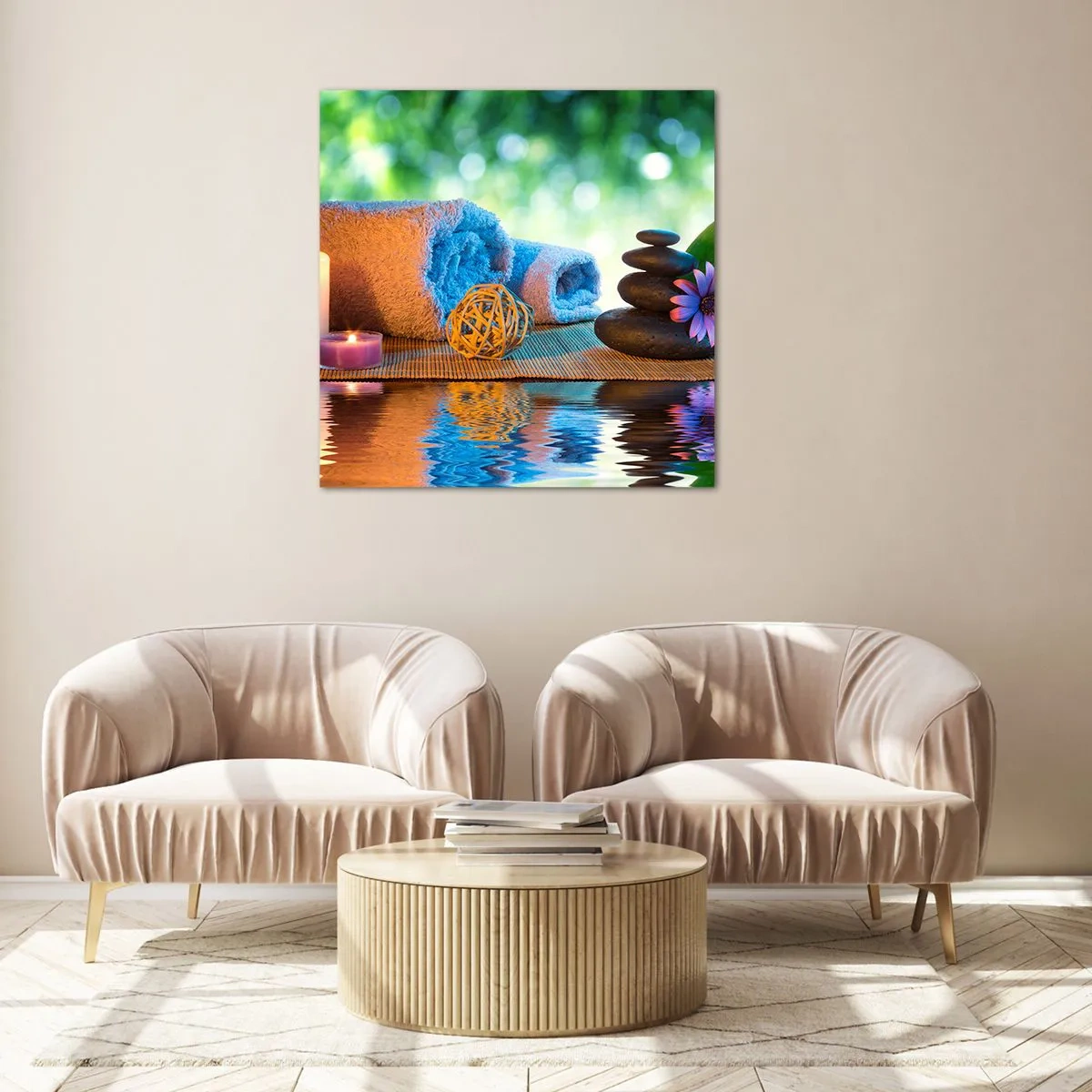 Impression sur verre - Image sur verre - Temps pour le corps - 40x40 cm