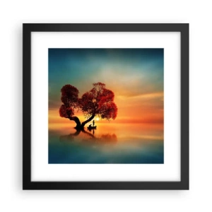 Affiche dans un cadre noir - Poster - Plénitude et éloignement sans monde - 30x30 cm