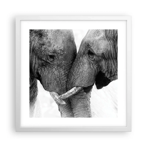 Affiche dans un cadre blanc - Poster - Confession sincère - 40x40 cm