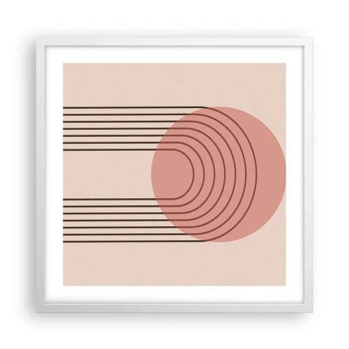 Affiche dans un cadre blanc - Poster - Attraction irrésistible - 50x50 cm