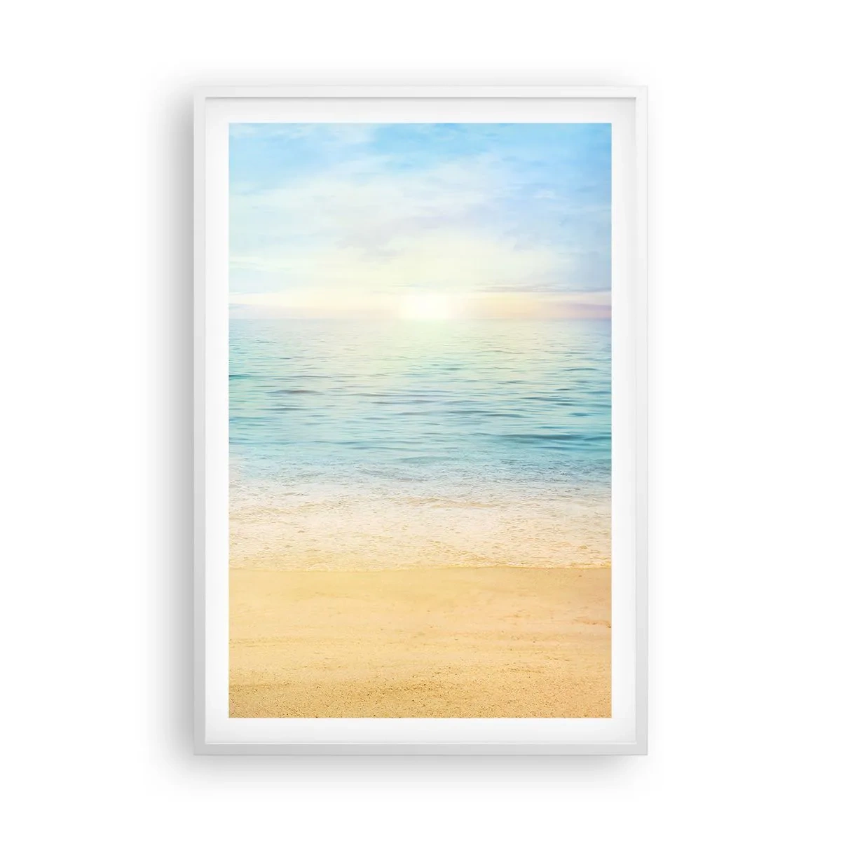 Affiche dans un cadre blanc - Poster - Le grand bleu - 61x91 cm