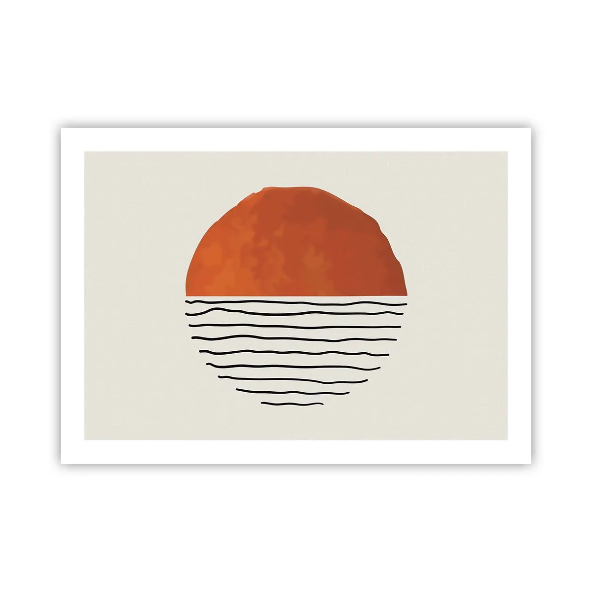 Affiche - Poster - Dans un climat japonnais - 70x50 cm