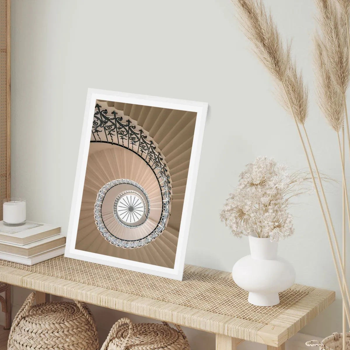 Affiche dans un cadre blanc - Poster - À l'intérieur de la coquille - 61x91 cm