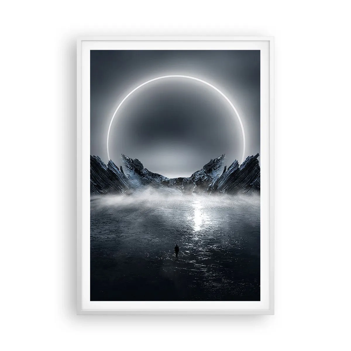 Affiche dans un cadre blanc - Poster - La fin de l'histoire - 70x100 cm