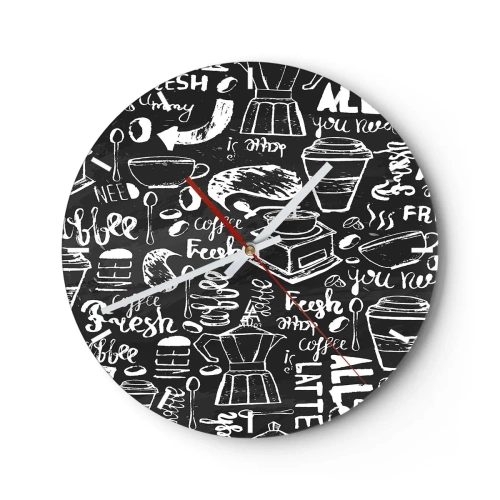 Horloge murale - Pendule murale - Tout ce dont tu as besoin c'est… - 40x40 cm