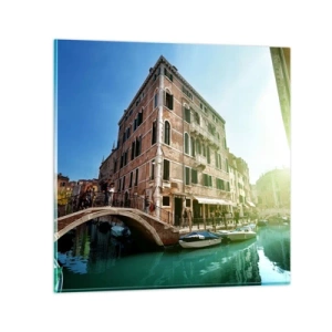 Impression sur verre - Image sur verre - Venise - Amore Moi - 30x30 cm