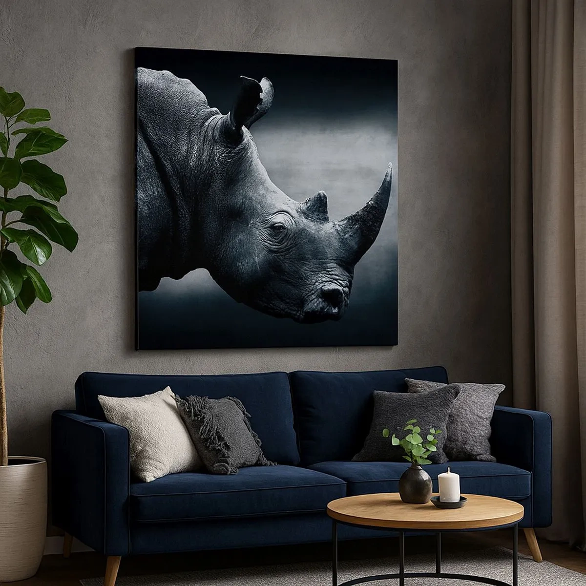 Impression sur toile - Image sur toile - Le profil droit - 30x30 cm