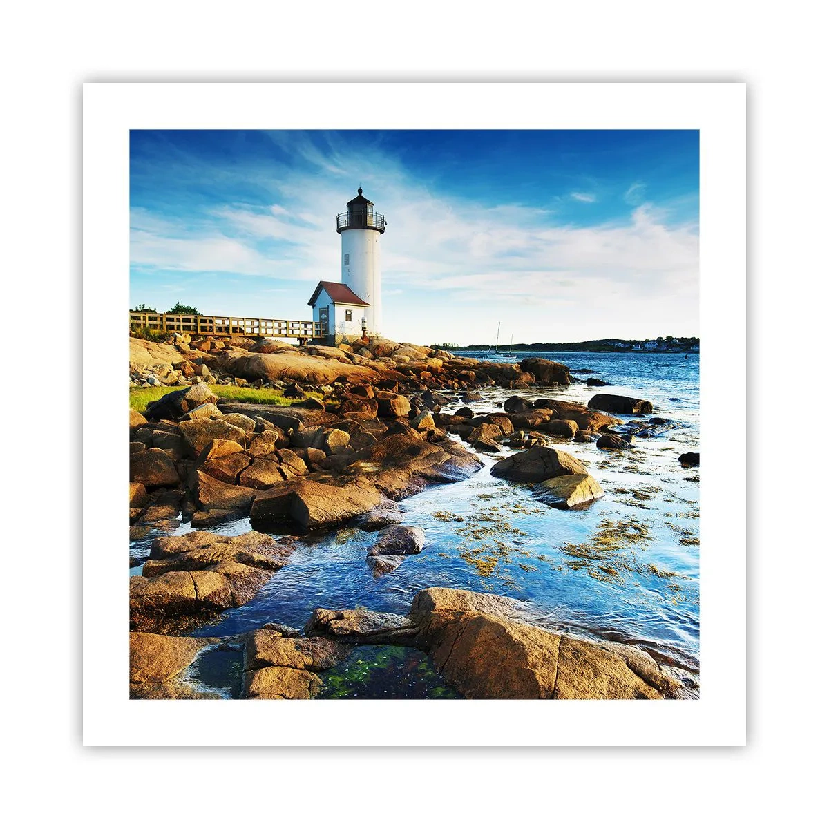 Affiche - Poster - Revenez heureux, j'attends - 50x50 cm