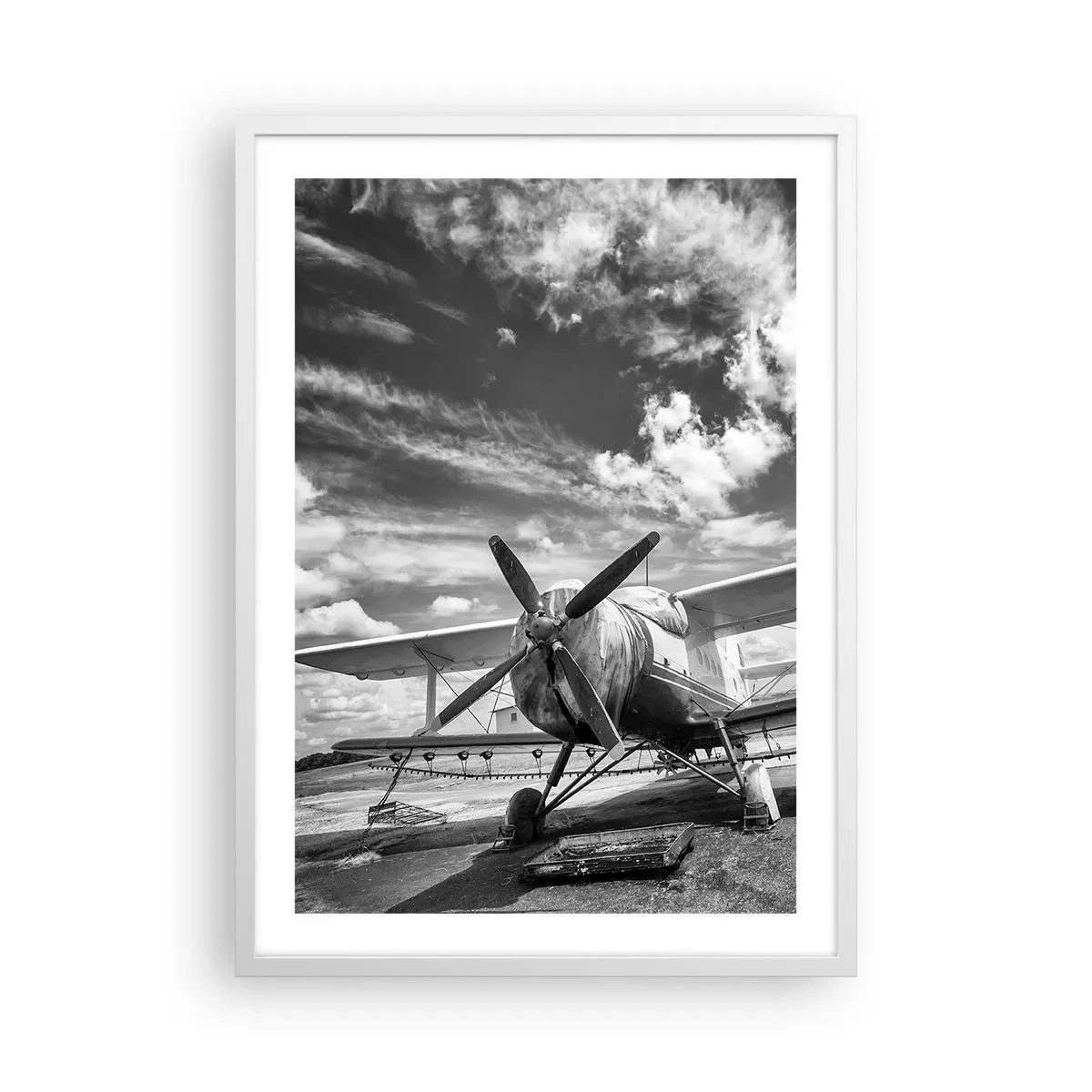 Affiche dans un cadre blanc - Poster - Je suis impatient! - 50x70 cm