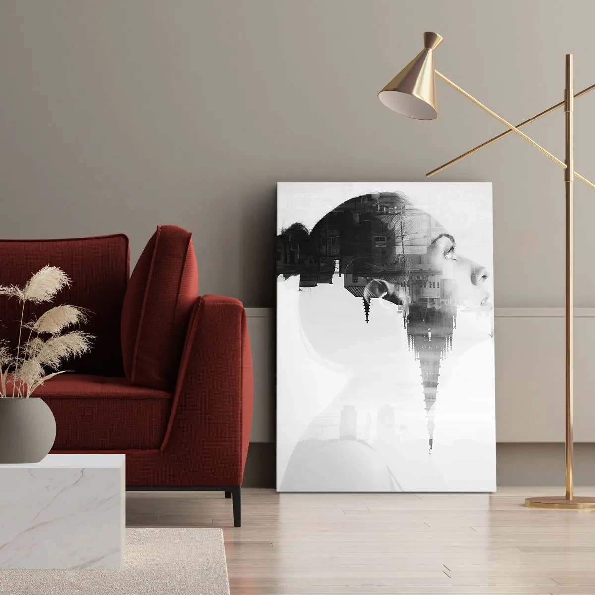 Impression sur toile - Image sur toile - Des deux côtés du verre - 65x120 cm