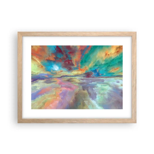 Affiche dans un chêne clair - Poster - Deux paradis - 40x30 cm