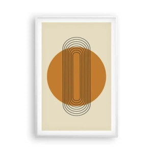 Affiche dans un cadre blanc - Poster - Plan idéal - 61x91 cm