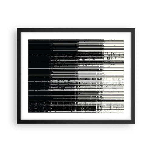 Affiche dans un cadre noir - Poster - Ondes et vibrations - 50x40 cm