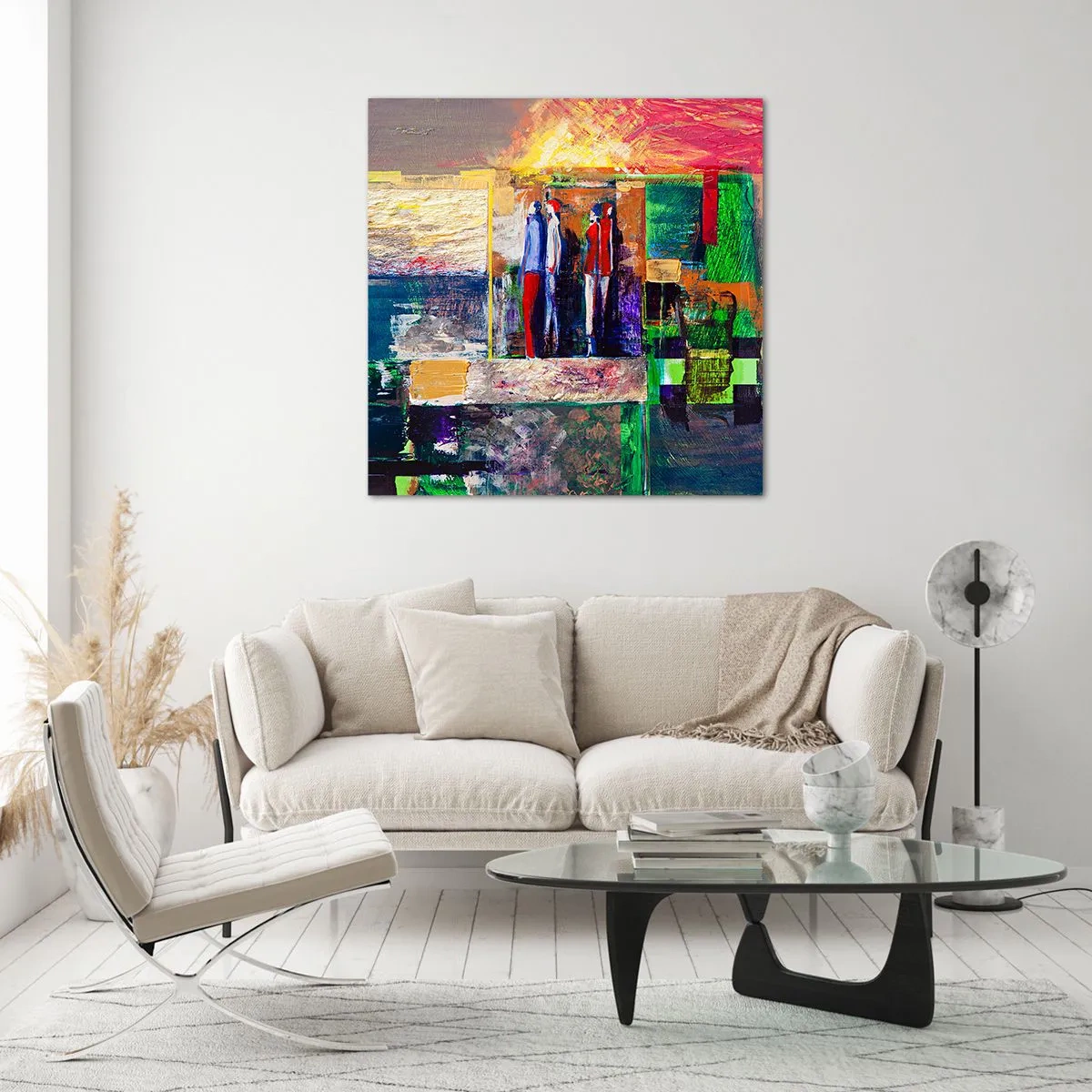 Impression sur verre - Image sur verre - Relations et émotions - 70x70 cm