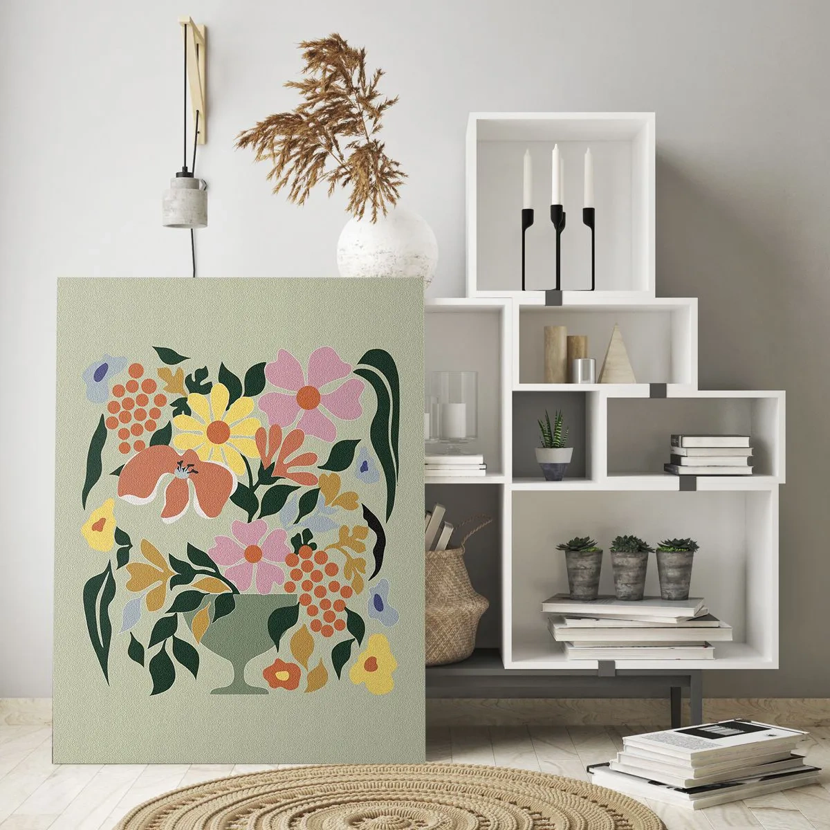 Impression sur verre - Image sur verre - Un bouquet plein de vie - 80x120 cm