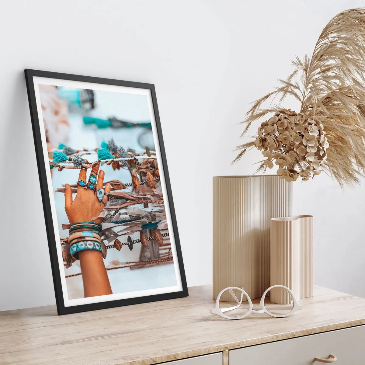 Affiche dans un cadre noir - Poster - Trésor local - 70x100 cm