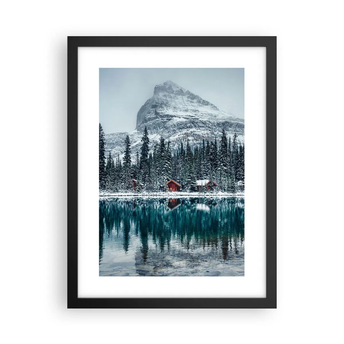 Affiche dans un cadre noir - Poster - Retraite canadienne - 30x40 cm