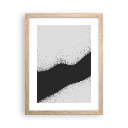 Affiche dans un chêne clair - Poster - Équilibre fluide - 30x40 cm