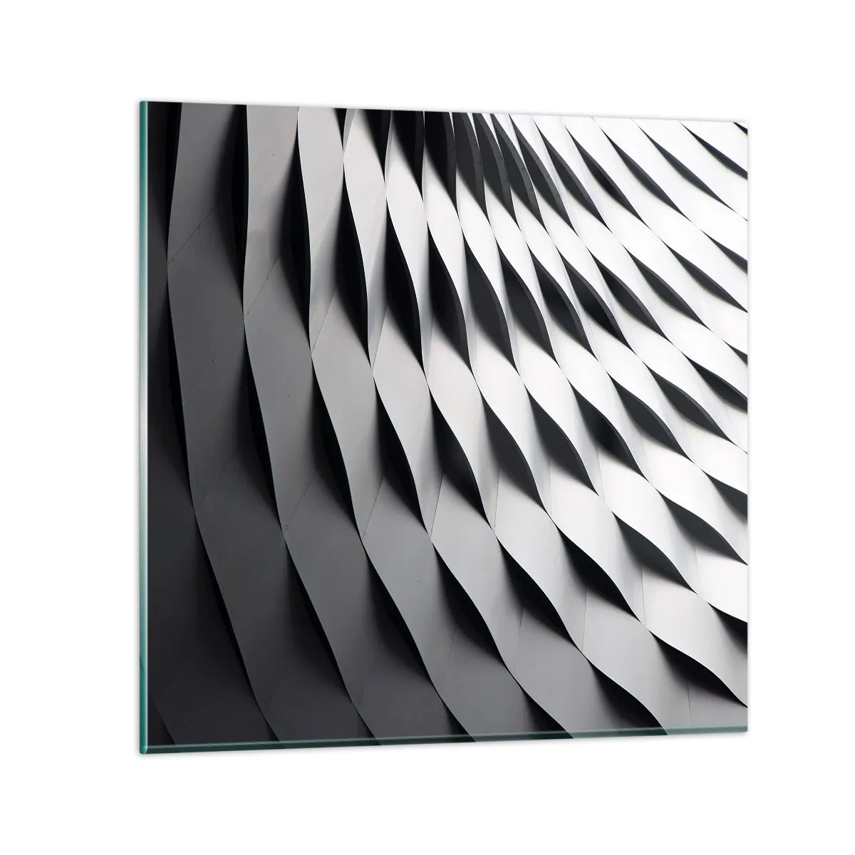 Impression sur verre - Image sur verre - A la surface des vagues - 70x70 cm