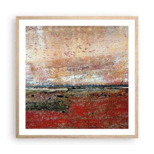 Affiche dans un chêne clair - Poster - C'est peut-être la mer - 60x60 cm