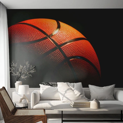 Papier Peint Photo Premium Sand - Belle comme une planète - sport, Basket-ball, Basket-ball - 450x315 cm