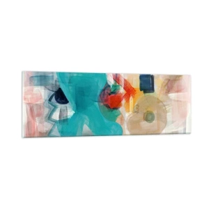 Impression sur verre - Image sur verre - Jeu de couleurs - 90x30 cm