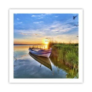 Affiche - Poster - La crique où les rêves deviennent réalité - 60x60 cm