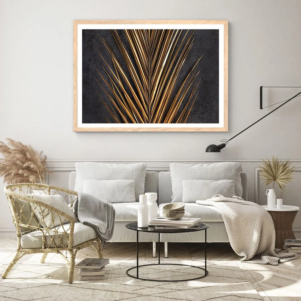 Affiche dans un chêne clair - Poster - L'or des tropiques - 70x50 cm