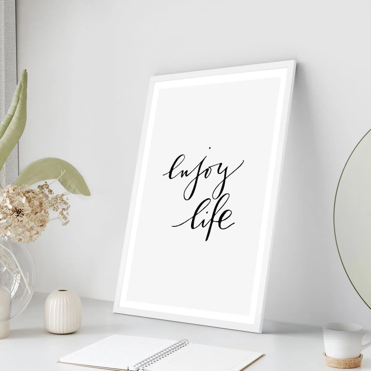 Affiche dans un cadre blanc - Poster - Rien à ajouter.... - 40x50 cm