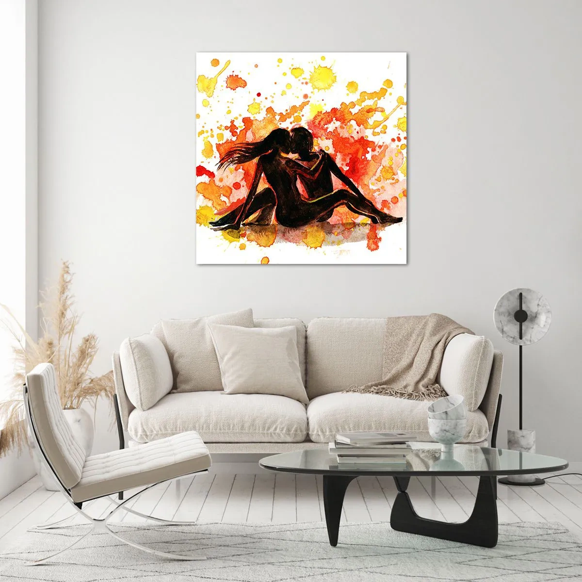 Impression sur verre - Image sur verre - Et la lumière fut - 70x70 cm