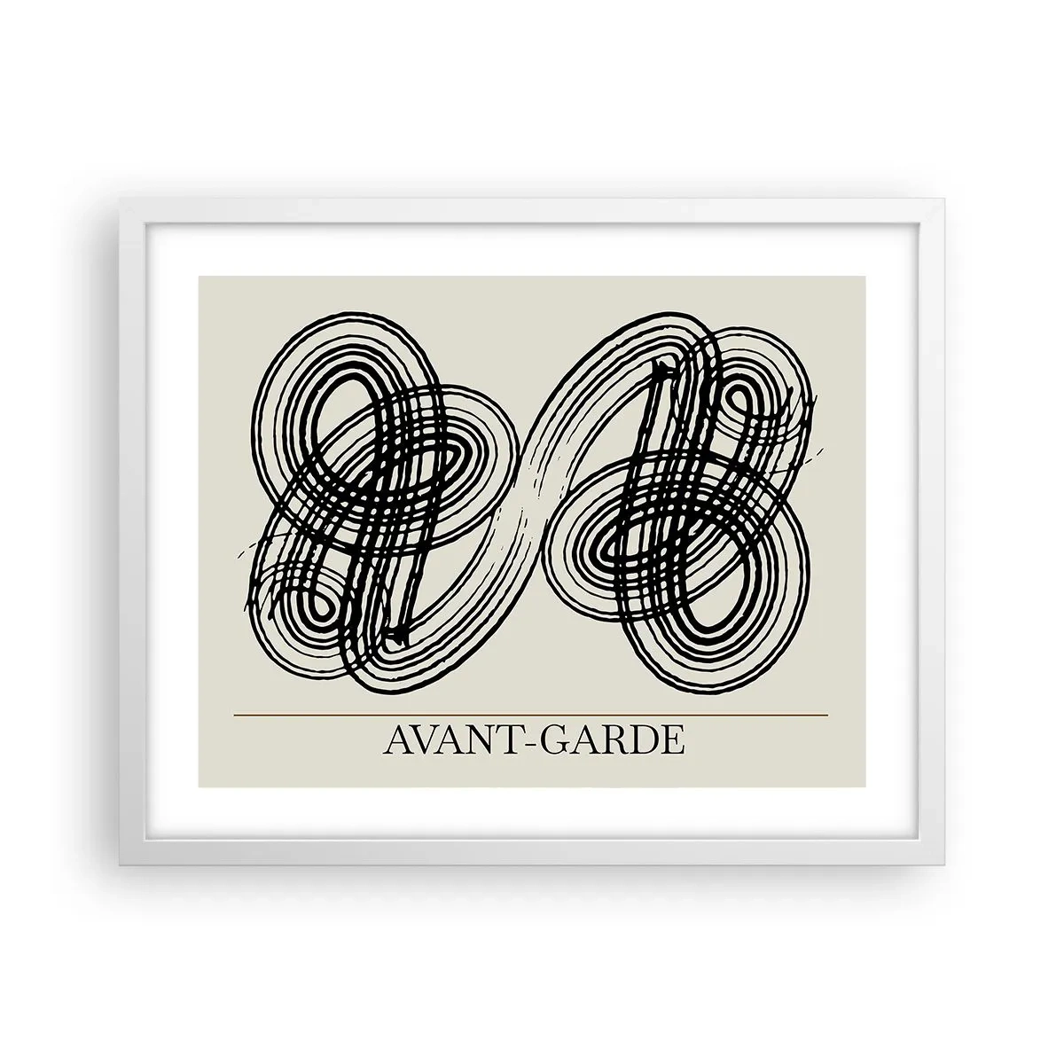 Affiche dans un cadre blanc - Poster - C'est venu spontanément - 50x40 cm