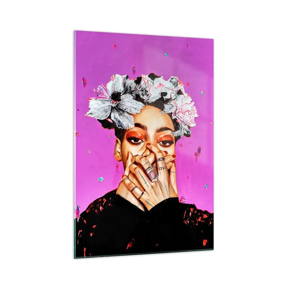 Impression sur verre - Image sur verre - Un peu fou - 70x100 cm